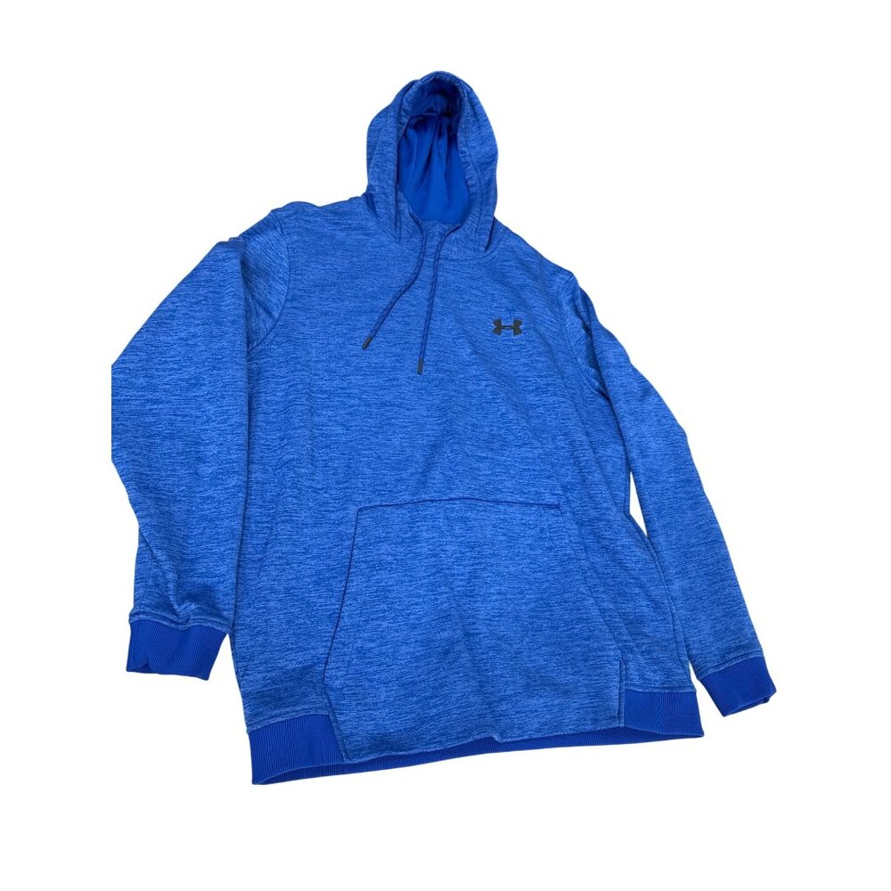 Under Armour Mens Loose Fit ColdGear Blue Hoodie Sweatshirt L SKU 7123